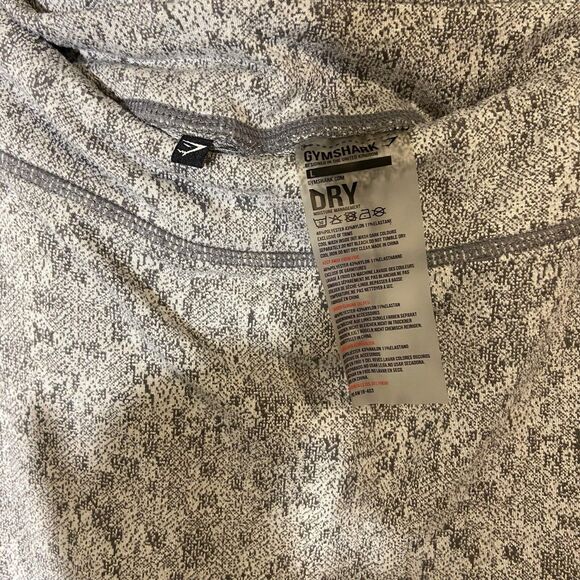 Gymshark Legging Women Sz Large Dry Moisture Management Athletic Gray Athleisure - Picture 3 of 10